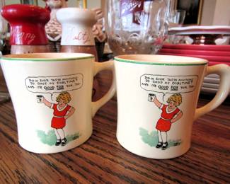Little Orphan Annie 1930s Ovaltine mugs