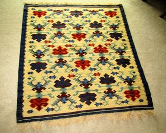 1950s Native American flat weave rug