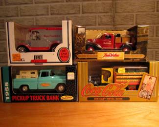 Many collectible die cast model cars