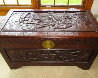 Chinese camphor wood chest