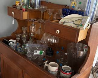 Barware and cabinet