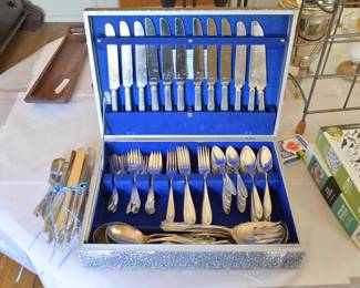 Silver plate full set—antique