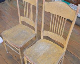 Wooden chairs—antique