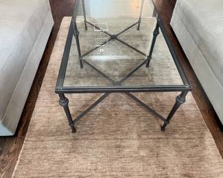 Glass & Iron coffee table