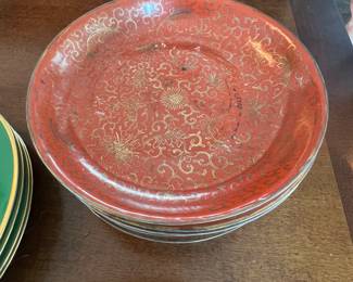 Set of Asian plates