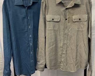 Two Mens Button Downs Emanuel Berg And EAC