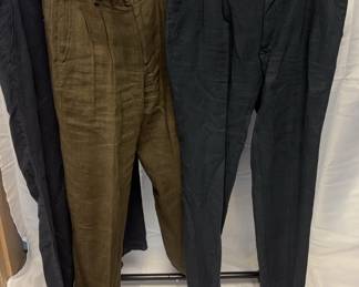Pair Mens Linen Pants