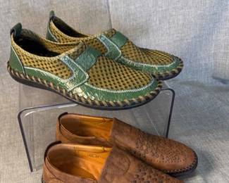 Two Pairs Of Mens Slip On Shoes