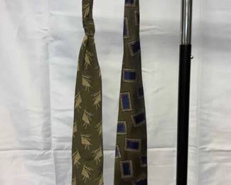 Two GIORGIO ARMANI Mens Ties Made In Italy