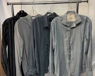 Button Down Shirts Platinum Eleventy, Rails, James Perse, Vince