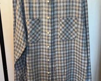 BILLY REID Linen Mens M Button Down