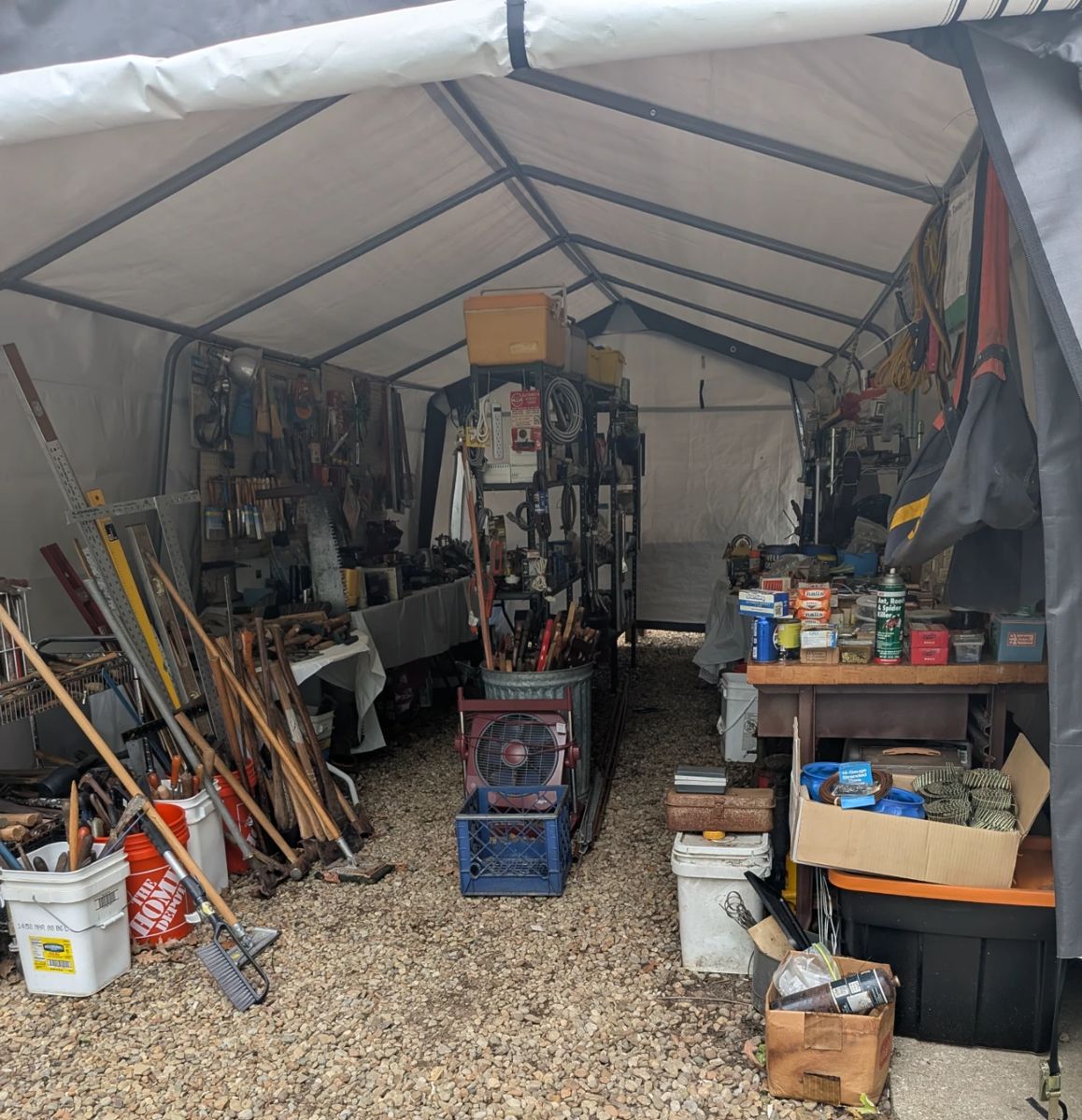 Outside Tool Tent