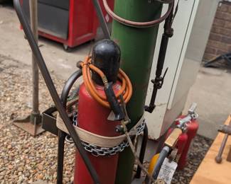 Acetylene And Oxygen Torch Set with Cart
