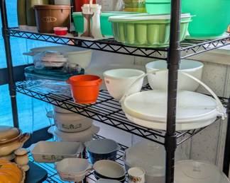 Vintage Tupperware and Corningware
