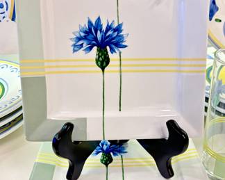 $60 - set of 4 studio Nara Blue Bonnet salad plates