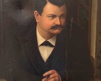 SOLD: original portrait on canvas (as is)