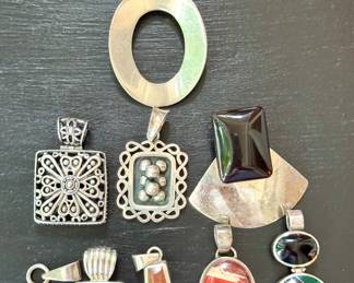 Sterling silver pendants starting at $28.