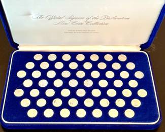 SOLD The Official Signers of the Declaration of Independence mini coin collection