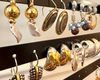 Shop this sale in person for a large collection of pierced earrings. Costume prices start at $8.
