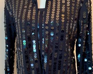 $50 - Joseph A. 2 piece sequin sweater set; size L