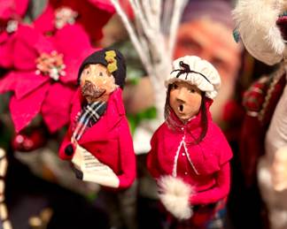 $60 each; Byers Choice carolers