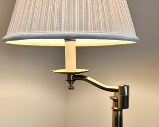 SOLD- Stiffel swing arm brass table lamp. Great condition!