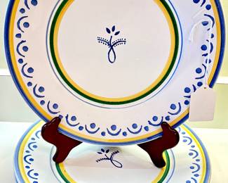 $48 - set of William Sonoma hand painted dinner plates