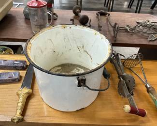 White Enamel Pail