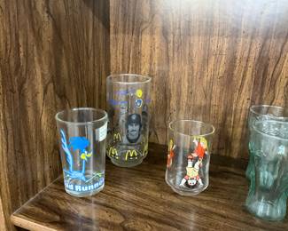 Assorted Glasses - Road Runner - McDonalds - Cabbage Patch & Coca-Cola