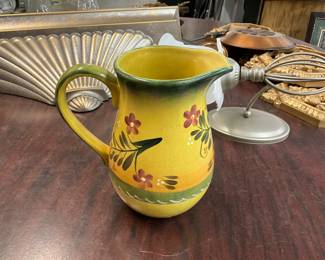 Home Interiors Tuscan Floral Pitcher