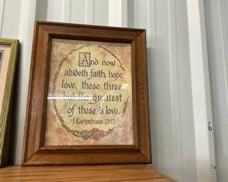 Framed Bible Verse Print