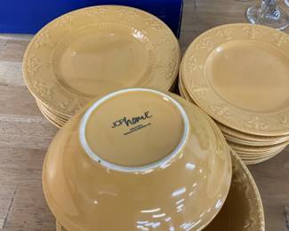 JC Penny Home Athena Line Bowls & Plates