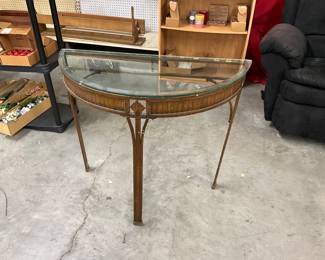 Glass & Metal Table