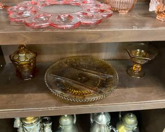 Assorted Amber Glass