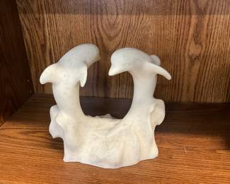 Home Interiors Twin Dolphins Statue Figurine