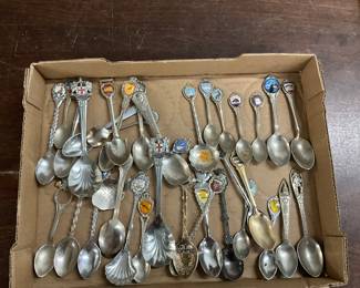 Assorted Souvenir Spoons