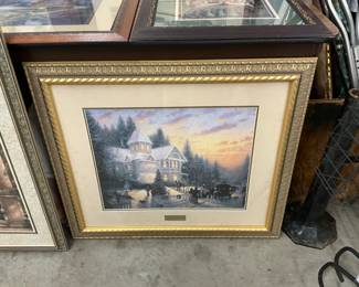 Thomas Kinkade Framed Print