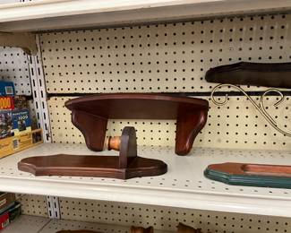 Wood Wall Shelf & Candle Holder 