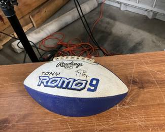 Tony Romo Signed Rawlings Football