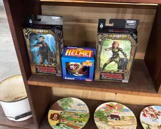Dungeons & Dragons Action Figures & San Francisco Riddell Helmets