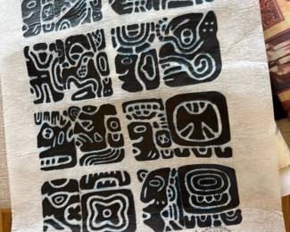 2 Mayan Calendar Chichen Itza Cecijema Felt Artwork –Made in Yucatan, Mexico