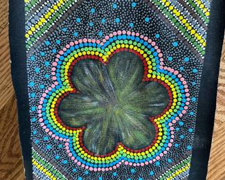 Australian Aboriginal Painting on Canvas "Bush Seed & Bush Medicine" by Nola Gibson