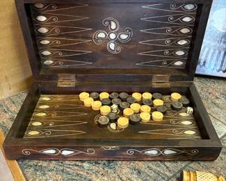 Backgammon Fold Up Board Game