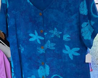 Bodacious Blue Hawaiian Shirt – Size Medium