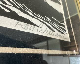 Framed & Matted Embossed Serigraph "The Morning" by Roy Williams