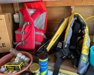 Stearns Red Adult Life Jacket, West Marine Inflatable Life Jacket