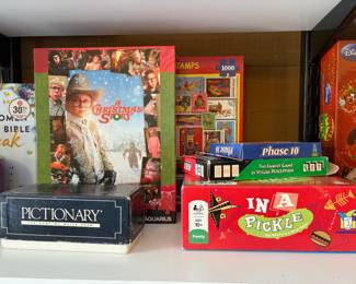 A Christmas Story Movie Jigsaw Puzzle, Pictionary, Phase 10, In A Pickle Word Card Game