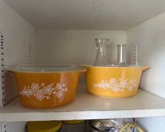 PYREX "Butterfly Gold" Casserole Dishes