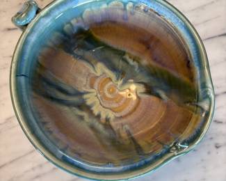 Multicolor Pottery Spouted Bowl