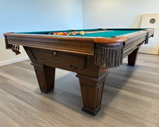 Custom Made American Games Inc. Pool Table